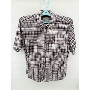Carhartt Relaxed Fit Plaid Button Down Shirt Men's Sz Large Short Sleeve Cotton
